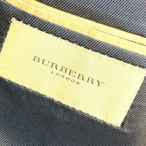 Burberry suit. 42R black pinstripe